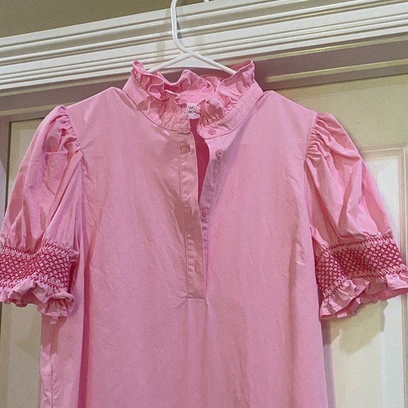 Tuckernuck Pink Midi Dress with Floral Details - Picture 4 of 5